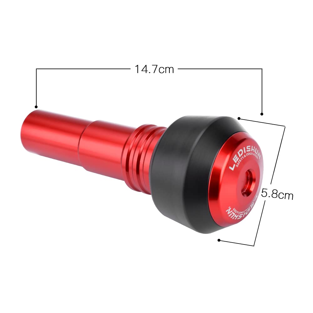 BYEMTTY Motorcycle Aluminum Muffler Slider Exhaust Pipe Slider for G310R G310GS S1000XR S1000RR S1000R K1200S R1200R R1200RS S1000 (Black)