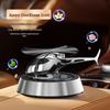 Premium Solar Rotating Aromatherapy Metal Airplane Car Ornament Perfume