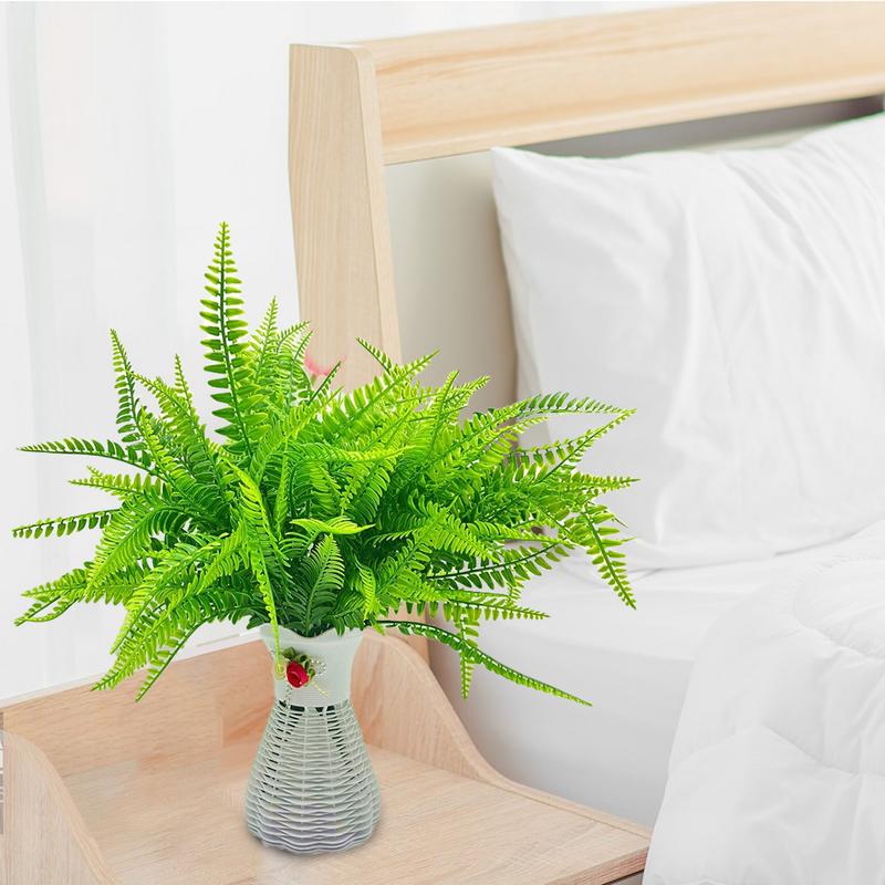 Artificial Ferns Outdoors Boston Fern Fake Ferns Plant Artificial Ferns Outdoor PP Plants For Planter Porch Window Home Decor