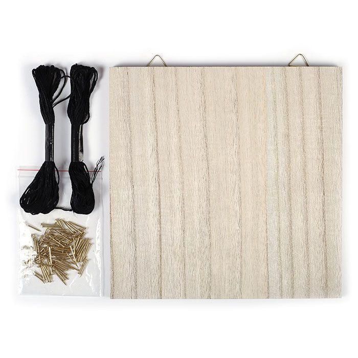 Coffret String Art - Tableau Art filaire à faire soi-même 22 x 22 cm