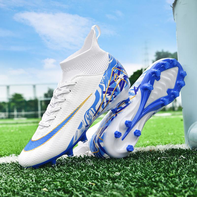 Jinjiang Production Hair Adult Football Shoes Boys AG Long Nails Artificial Grass TF Broken Nails Professional Training Shoes for Primary and Second