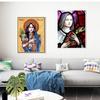 Catholic Patron Saint of Musicians Retro Canvas Painting Posters Print Religious Art Woman Pictures Room Home Wall Decor Cuadros