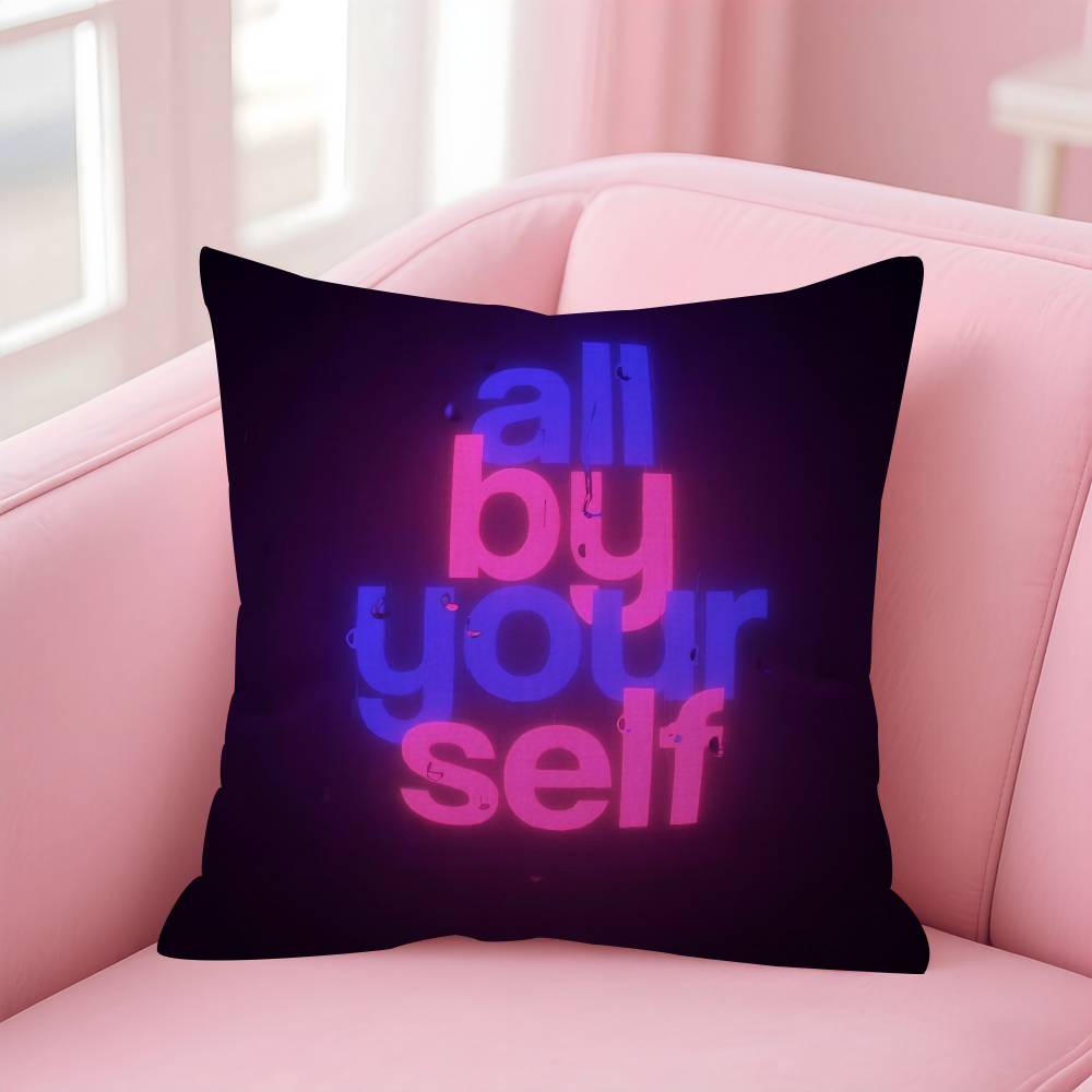 Hot TV Girl Album Pillow Covers Cartoon Sofa Decorative Home Doublesided Printing Short Plush Cute Cushion Cover