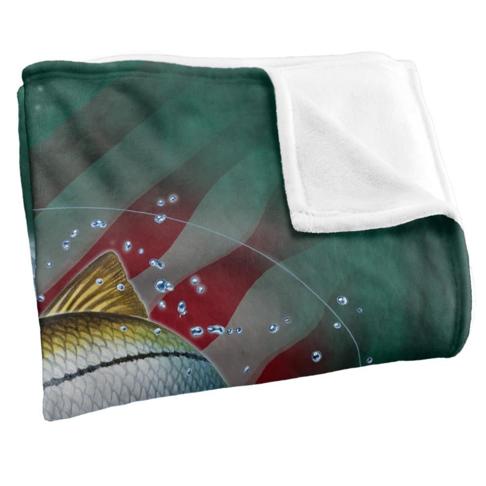JQ Licensing Patriotic Silky Snook Fishing Supersoft Blanket