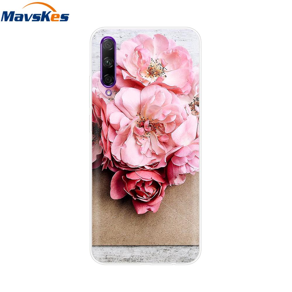 

For Huawei P Smart Pro 2019 Case Cover Flower Girls Soft Clear Silicone Phone Cases For Huawei Y9S TPU Bumper Fundas 6.59 inch P Smart Pro 2019