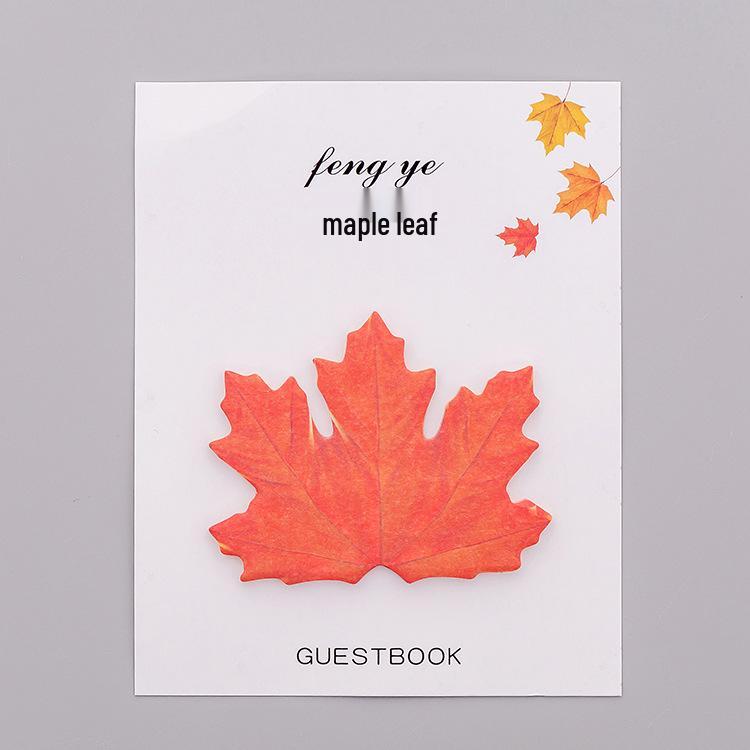 High-Value Maple Leaf Decorative Sticky Notes & Wall Stickers