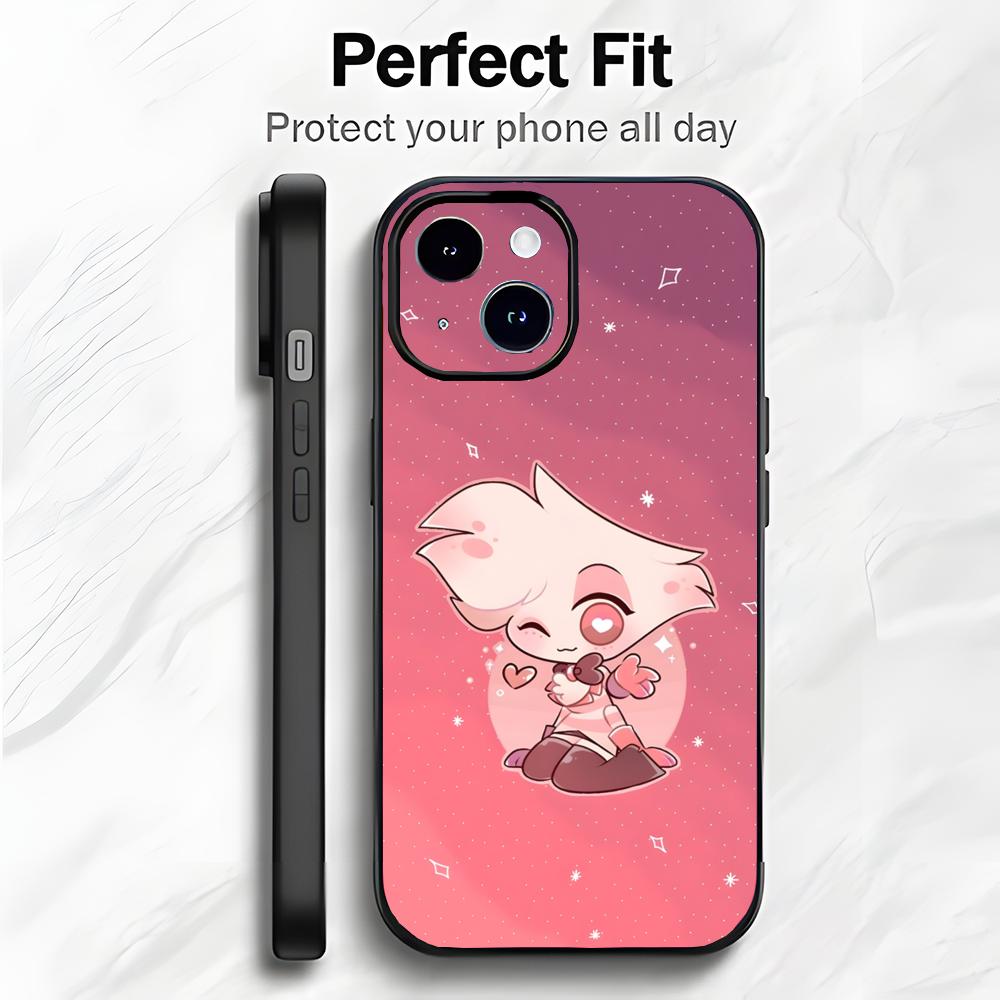 Edgy American Cartoon H-Hazbin Hotel Phone Case Phone Case Soft Packaging Lightweight For iPhone17 16 15 14 13ProMax