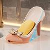 Funny Soap High Holder Storage Heel Shape Suction Cup Soap Holder For Bathroom Drainage Soap Dish Bath Accessories