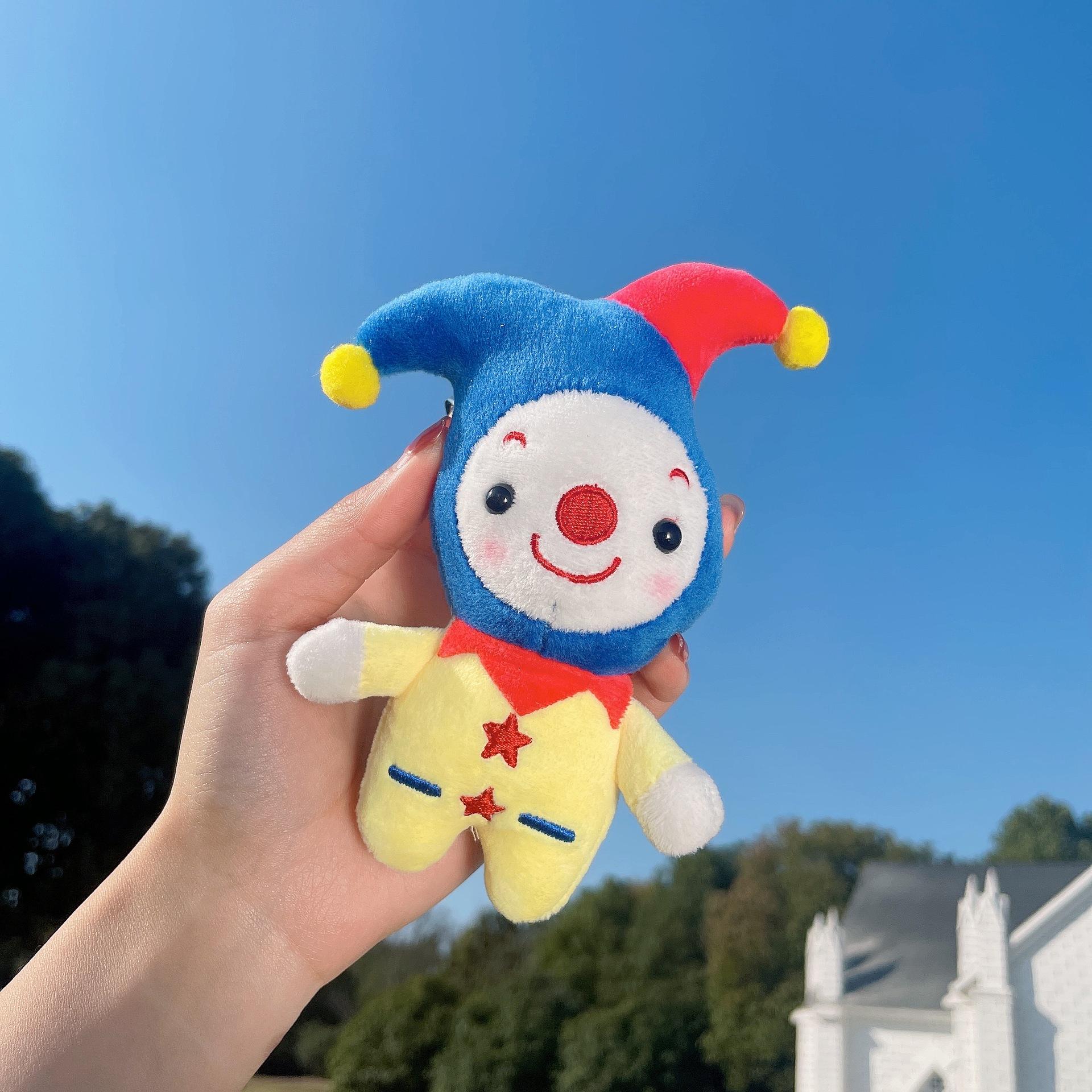 

Clown Creative Cartoon Cute Keychain Plush Pendant Backpack Machine Doll One Size
