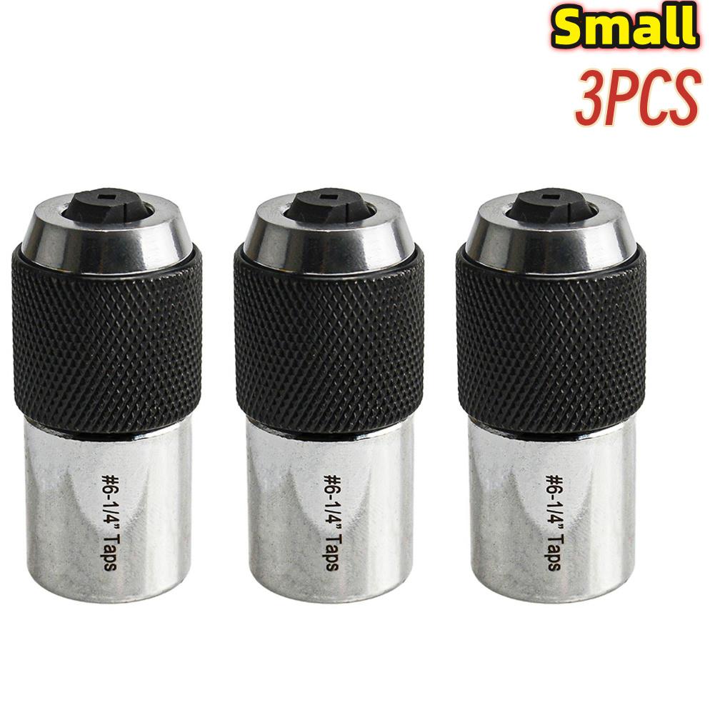 Tap Socket Ratchet Tap Wrench 3/8 inch Drive Hand Tool 1/4-1/2 Taps, 0-1/2 Taps Tapping Socket Set Tap Socket Adapter