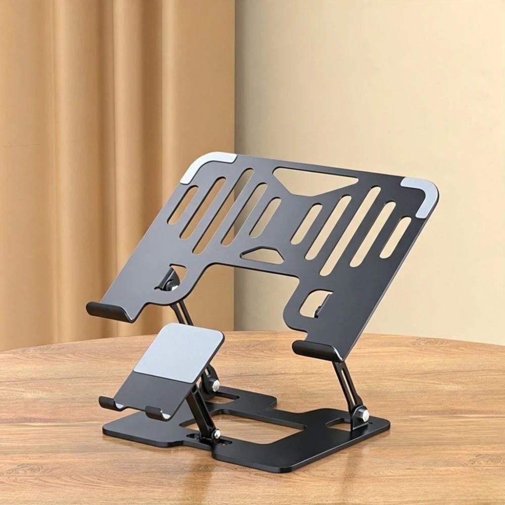 Carbon Steel Laptop Cooling Stand Ergonomic Notebook Rack Laptop Stand Phone Holder  Streaming