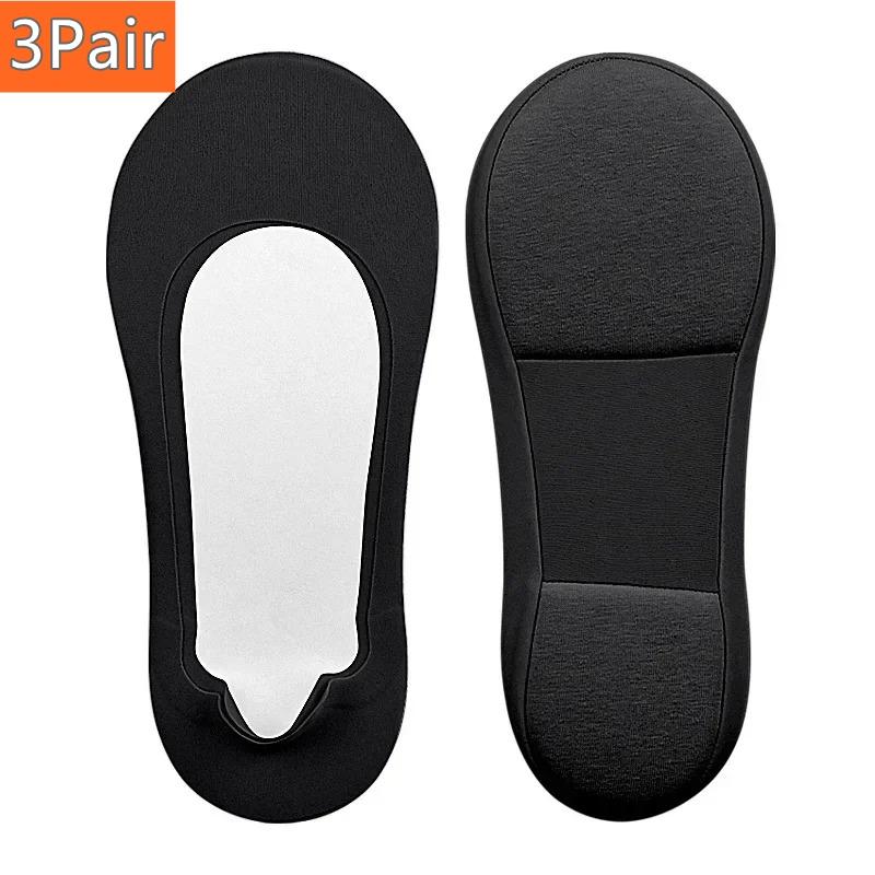 Mulheres Barco Meia Fascite Plantar Sapatos Palmilha Meias Palmilhas para Pés Absorção de Choque Sola de Sapato Invisível Antiderrapante Almofadas de Sapato