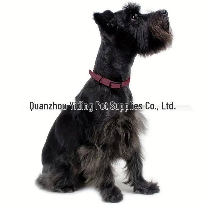 Reflective Waterproof PVC Dog Collar - Embossed and Dirt-Resistant for Large Dogs, Ideal for Outdoor Travel and Training.