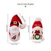 Antler Knitted Hat Rudolf Doll Christmas Tree Forest Man Doll Ornaments  Party Favors