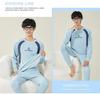 Herren Herbst Unterwäsche mit Fleecefutter: Teenager Schüler Winter Wärme Set