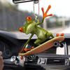 New Exciting Green Frog Car Charm Adorable Acrylic Keychain Home Decor Accessory