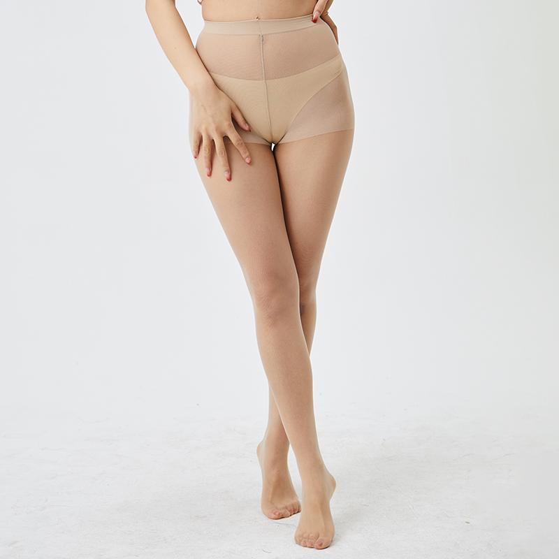 1 Pair Nylon Sheer Tights Women Pantyhose Summer Thin 10D 20D 40D Control Top Pantyhose With Reinforced Toes Streetwear Basic