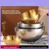 Stainless Steel Salad Bowl With Measurement Scale For Home Cooking And Kitchen Preparation