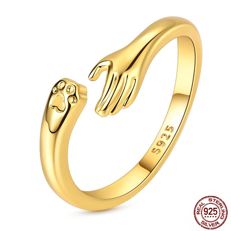 Free Size 925 Sterling Silver Ring Butterfly Sun Moon Sunflower Crystal Original Adjustable Rings for Women Wedding Jewelry Gift
