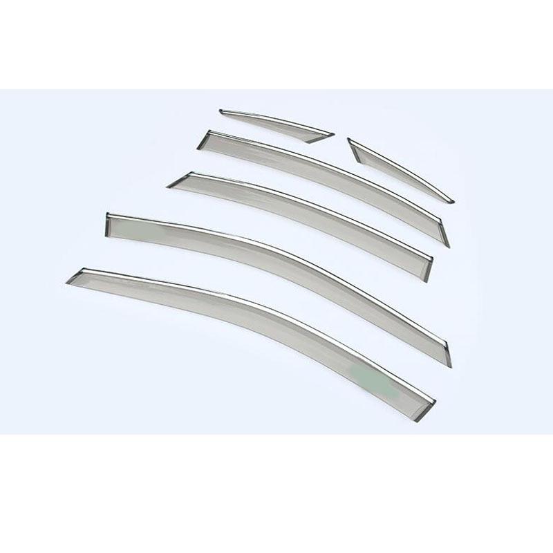 For Kia K3 Forte Cerato     Car Styling Cover Stick Lamp Plastic Window Glass Wind Visor Rain/Sun Guard Vent