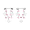 1 Stück Sexy Kette Brustwarzenring 14G Barbell Stern Schild Körperschmuck Damen Piercing