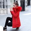 Wintermantel Damen Winterjacke Damen Parkas Warm Abnehmbarer Pelzkragen Slim Fit Outwear