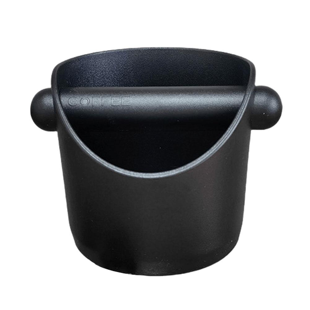 Coffee Knock Box Shock-Absorbent Espresso Dump Bin Anti-slip Espresso Knock Box with Removable Knock Bar Grind Waste Bin