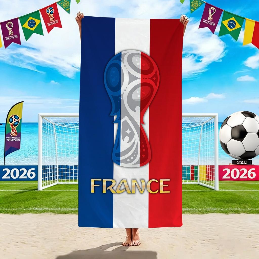 World Cup Beach Towels, Us-Canada-Mexico Football Team Microfiber Quick-Drying Absorbent Bath Towels, Sports Towels