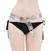 Silver Ethnic Style Belt Traditional Dance Dress Belt Chains Metal Waist Chain  Party Decoration