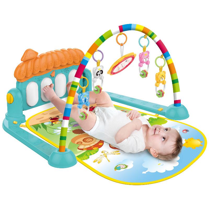 Baby Fitness Frame Pedal Piano Toy Children Baby Music Climbing Mat Fitness Device 0-36 Months