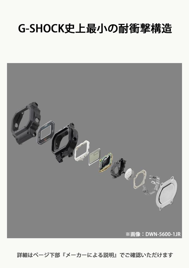 Casio nano Made with Environmentally Friendly Red G-SHOCK Watch, Materials, DWN-5600-4JR, Men's,