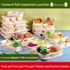 Biodegradable 3-Compartment Meal Prep Containers with Lids