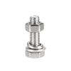 uxcell Hex Bolts, Nuts, Hex Head Screws, Flat & Lock Washer Kit, 304 Stainless Steel, Full Hex Bolt Thread, M6 x 20mm, 10-Pack
