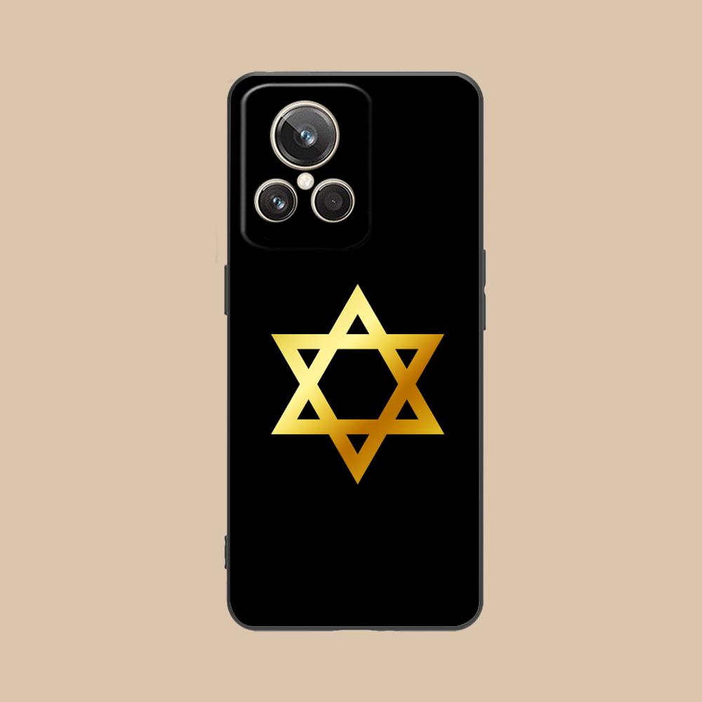 

Jewish David Star Mobile Cell Phone Case for Realme 15 14 13 12 11 10 9 Pro Plus T i Lite 5G Colorful Printing Cover Luxury realme 9i 5G