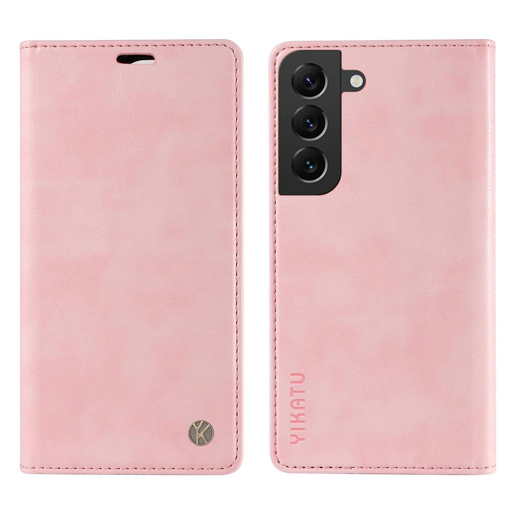 YIKATU YK-006 For Samsung Galaxy S21 FE 5G Case Anti-Drop Leather Wallet Phone Cover