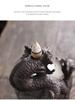 Zisha Skull Halloween Backflow Incense Burner - European Style Home Gift Ornament