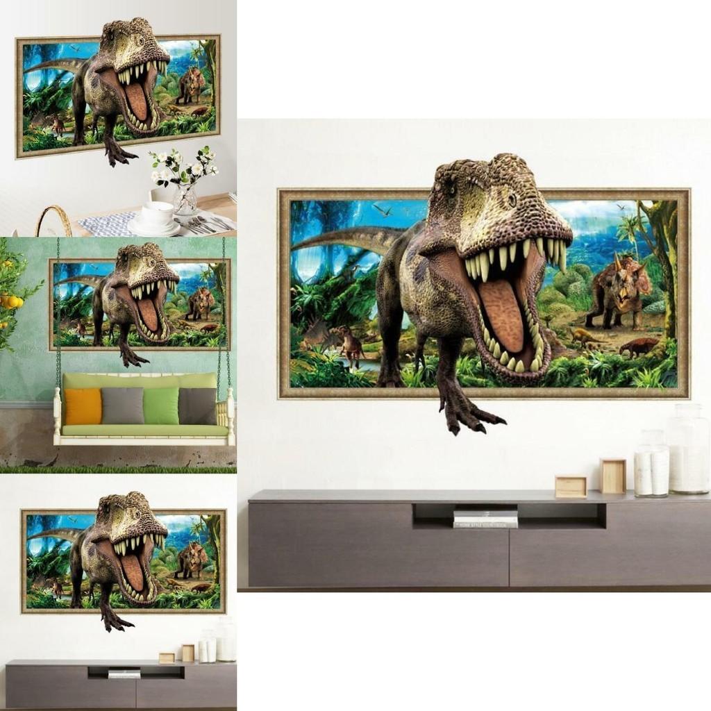 Sticker 60x90cm Wall Dinosaur Jurassic Decal Kids Nursery Baby Decoration Room