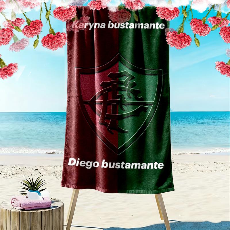 Fluminense Print Beach Towel, Large Soft Quick Dry Towel for Beach Camping Swimming