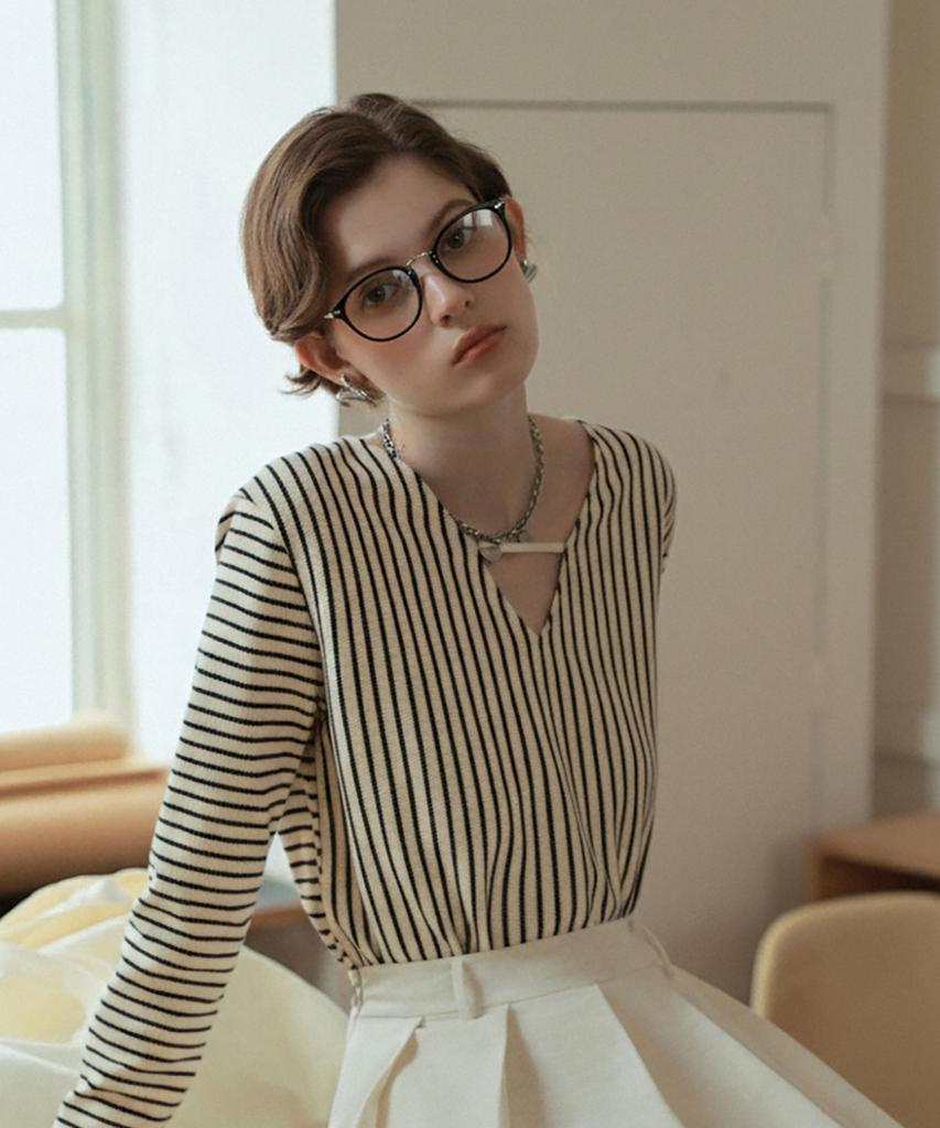 Lingkeonpeuleim Arlt-5955 Titanium Eyeglass Frame Black