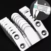 10pcs Picture Frame Hooks Stainless Steel Wall Hanger Flush Mount Hanging Buckle Furniture Interlock Bracket Joint Connector