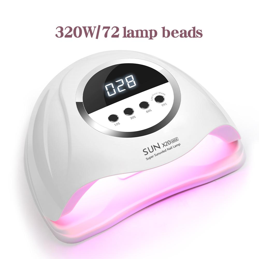 

Сушилка для ногтей SUN X20MAX, 72 светодиода, УФ-лампа для сушки гель-лака, маникюрная лампа, таймер 10/30/60/99 с, ЖК-дисплей us белый