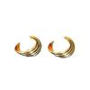 European & American Retro Metal Twisted Hoop Earrings for Women - Bold, Versatile, and Stylish Accessory.