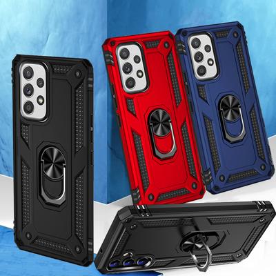 Odporny na wstrząsy futerał na zbroję z pierścieniem do Samsung Galaxy A54 A53 A04S A14 A34 S20 S21 S22 S23 Ultra Plus Xiaomi Redmi Note 11 iPhone 14 13 12 11 Pro Max okładka