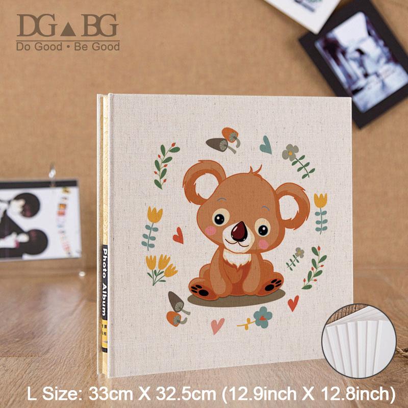 

Photo Album Self Stick Baby Bear Scrapbook Wedding Magnetic Sheet 4x6 5x7 8x10 Picture Family Large Kids Travel Book Portfolio