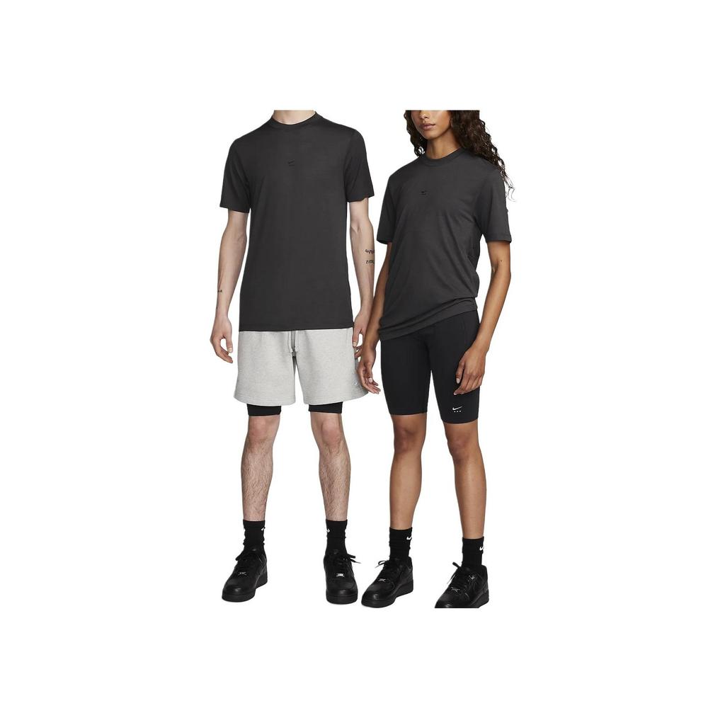 Nike X 1017 Alyx 9SM Yoga Series SS24 Loose-Fit Solid Color Outdoor Casual Sports Crew Neck Pullover Short Sleeve T-Shirt Unisex Tops Black DR5356-060