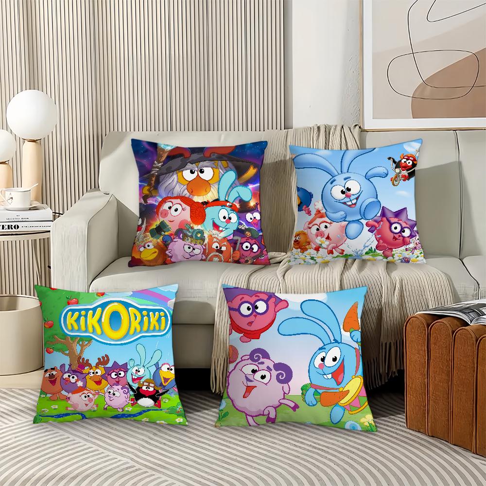 Cartoon S-Smeshariki Pillow Case Office Cushions Suitable For Sofa Car Bedroom Decorative Cushion Cover