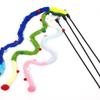Cat Toy Feather Cat Teaser Wand Cat Interactive Toys Funny Caterpillar Colorful Rod Christmas Hairball Teaser Wand Pet Supplies