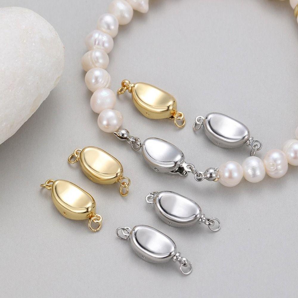 4Pcs Craft Supplies Bean Buckle Clasp Fastener Copper Jewelry Making Accessory Jewelry Accessories