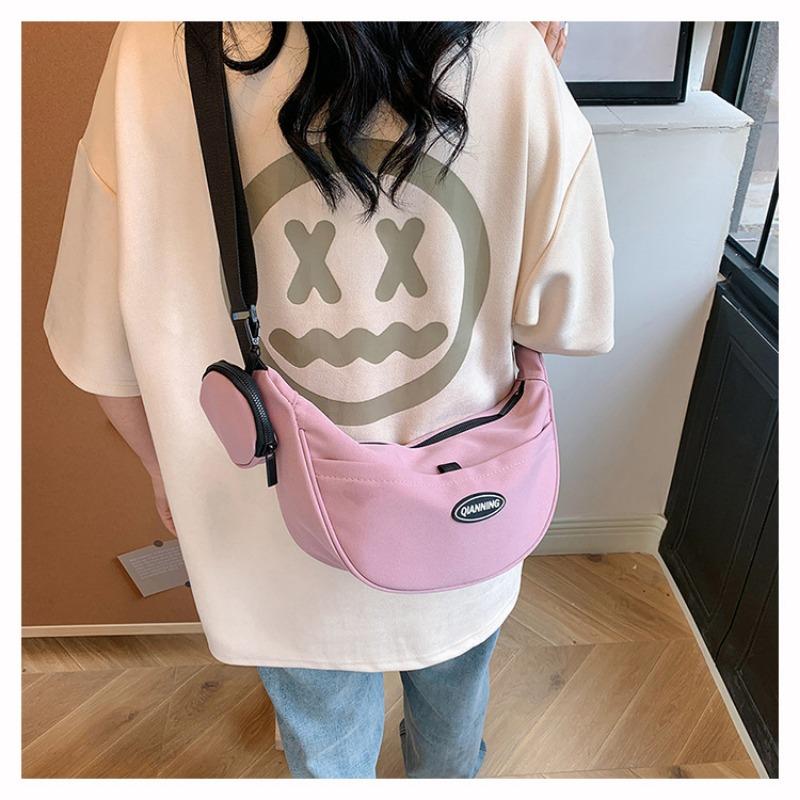 Stylish Minimalist Dumpling Bag Spacious Korean Women Shoulder Crossbody Bag Versatile Everyday Shopping Tote