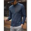 Outdoor Lightweight Sports Fitness Running Half-Zip Stand-Up Collar Sweatshirt Men's Spring and Autumn Base Layer Foreign Trade Men's T-Shirt